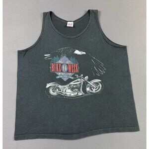 Rare Vintage 90s Bike Week 1996 Daytona Beach Florida Sun Fade Tank Top Large